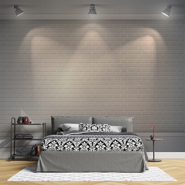 Bedroom 3D Wallpaper Lights