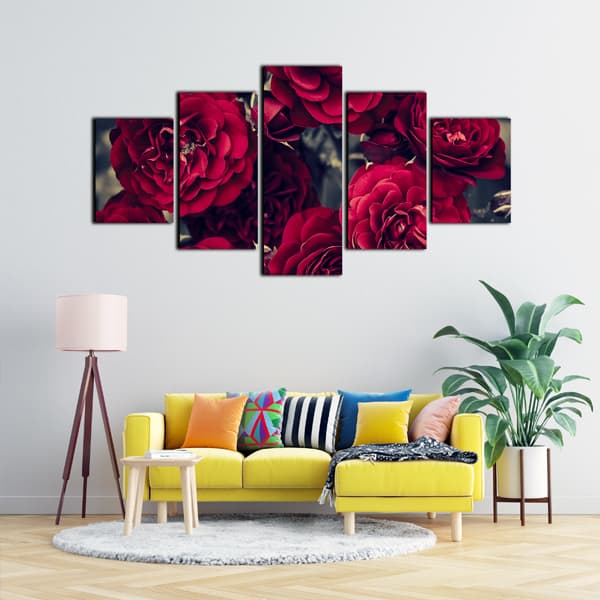 Blooming Roses Split Canvas