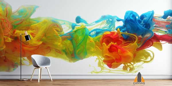 Colorful Ink in Water Abstract Wallpaper