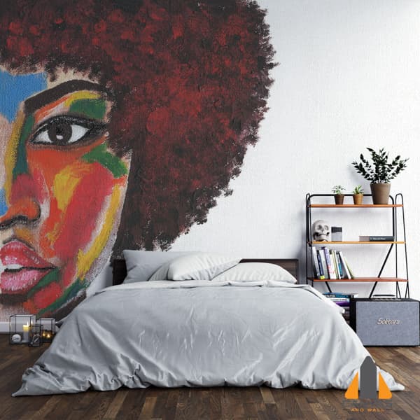 African American Woman Painting