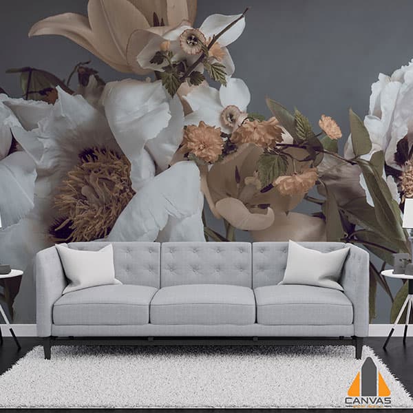 Minimalist Floral White Peony