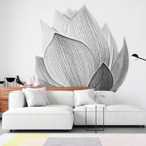Black And White Flower Wallpaper