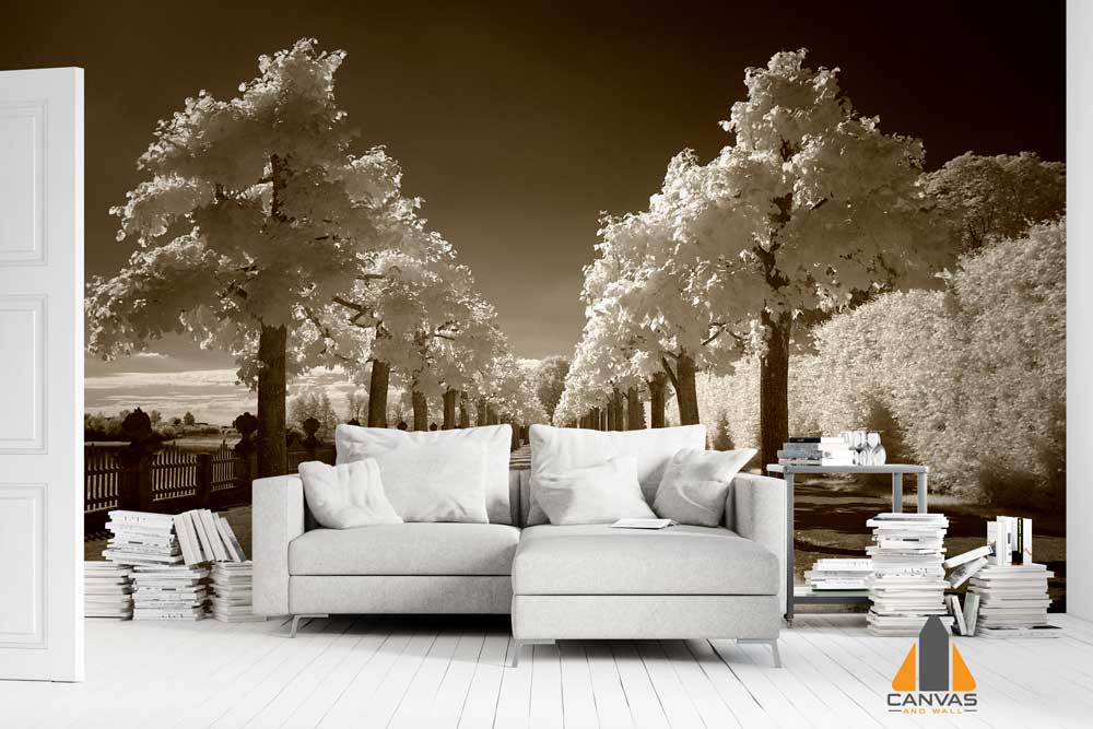 Sepia White leaves