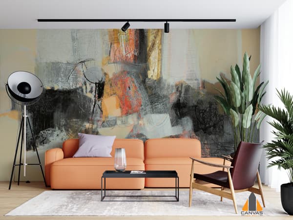 Abstract Oil Paint Wallpaper