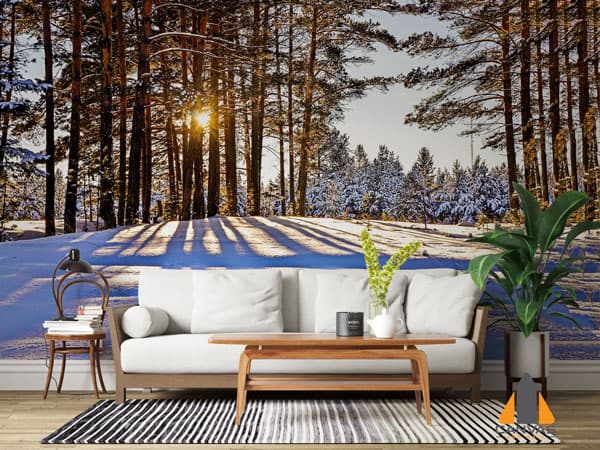 Sunset Snow Wallpaper