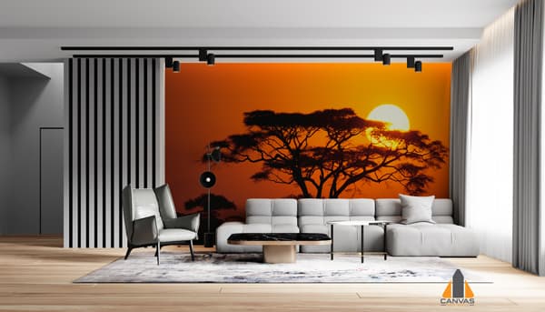 African Sunset Wallpaper C2