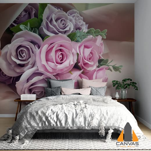 Pink Purple Rose Bouquet Wallpaper