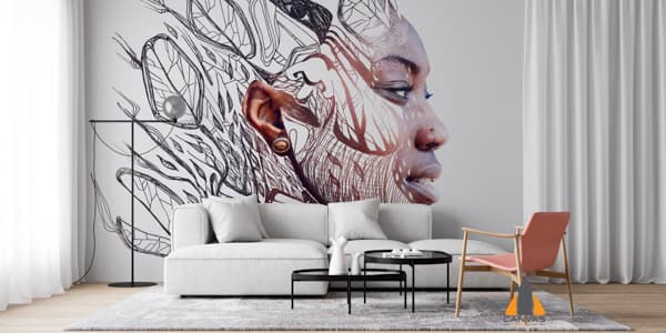 Abstract african potrait