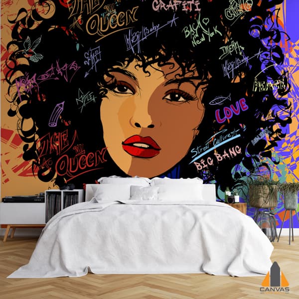 Afro American Fashion Model
