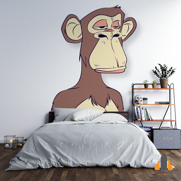 Ape with bored face