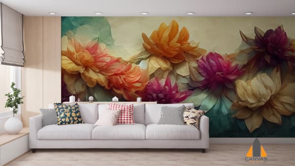 Blooms of various colour