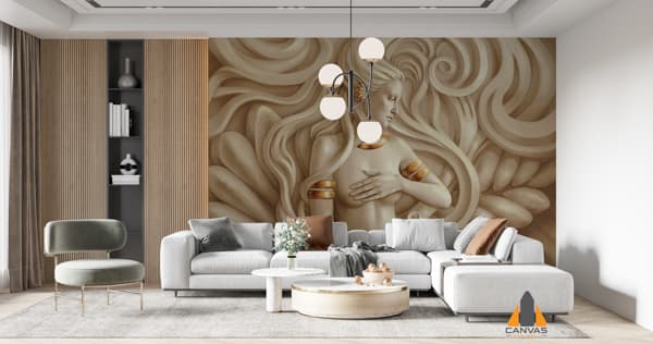 Digital CG Art Living Room Mural Wallpaper