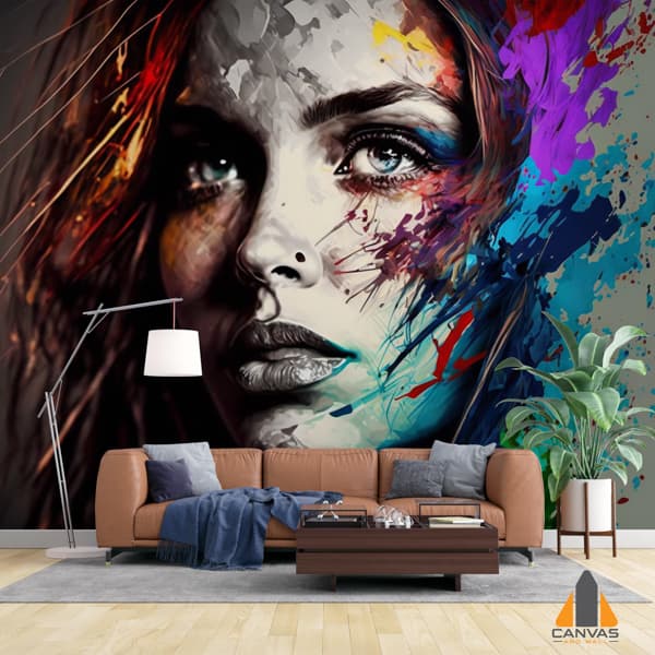 Digital Painting Woman Illustration