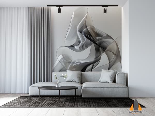 Dynamic geometric abstract_Glass feel