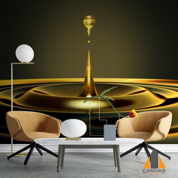 Gold droplet