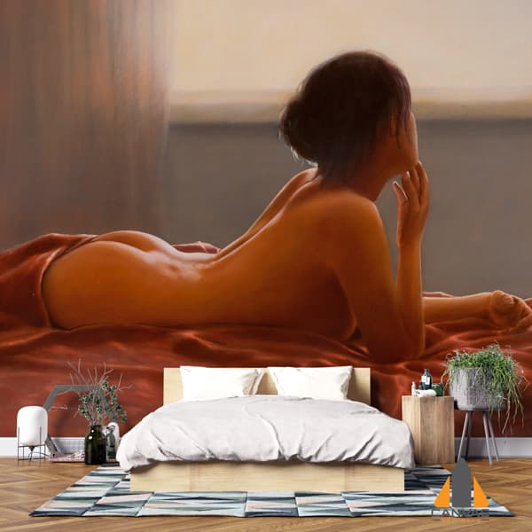 Half Dressed Woman Portrait