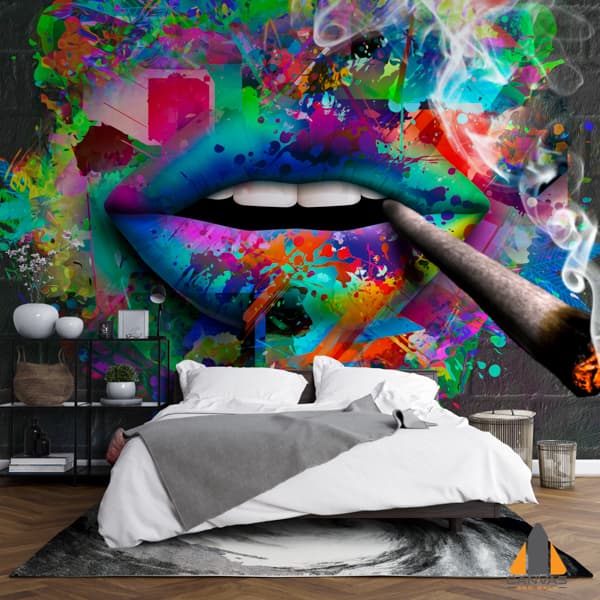Illustration of Cannabis Background
