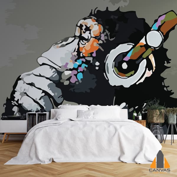 Monkey with Headphones