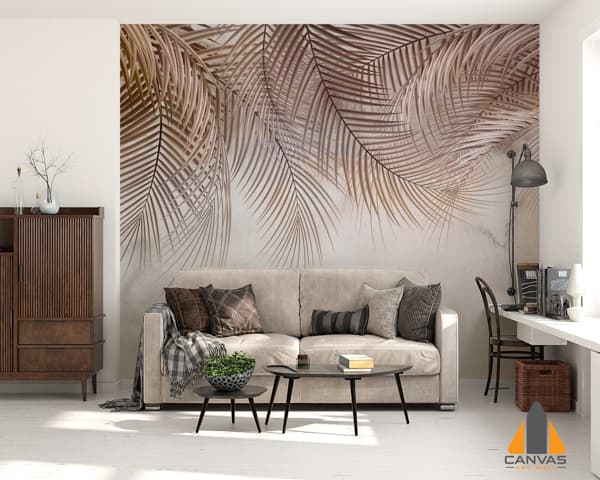 Mural Palm Leaf