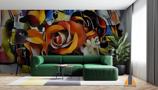 Picasso27s Cubist Flower Bouquet