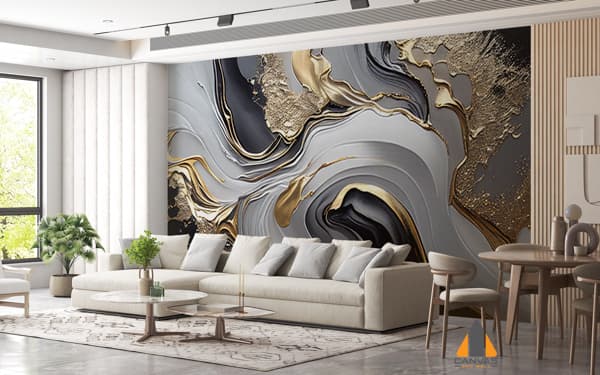 abstract-acrylic-texture-background-fluid-art-black-white-gold-splatter-paint-mixing-paint-effect-generative-ai