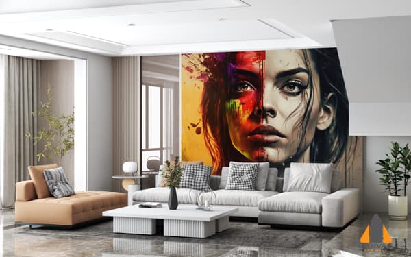 Digital Painting Trending Woman Art Pop Image Effect Creative Digital Illustration Painting