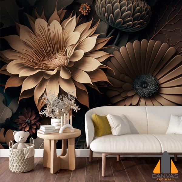 Flower Backgroundearth Tone Color Luxury Made By Aiartificial Intelligence