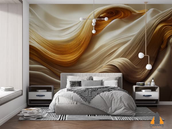 Gold Luxury Silk Background Illustration