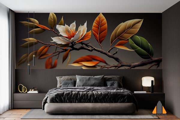 leafy-tree-branch-vibrant-autumn-colors-generated-by-ai