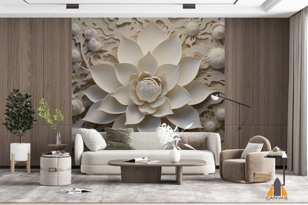 lotus-paper-sculpture-with-lotus-flower-white-paper