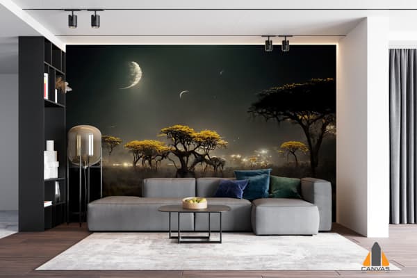 night-landscape-starry-sky-savannah-dark-trees