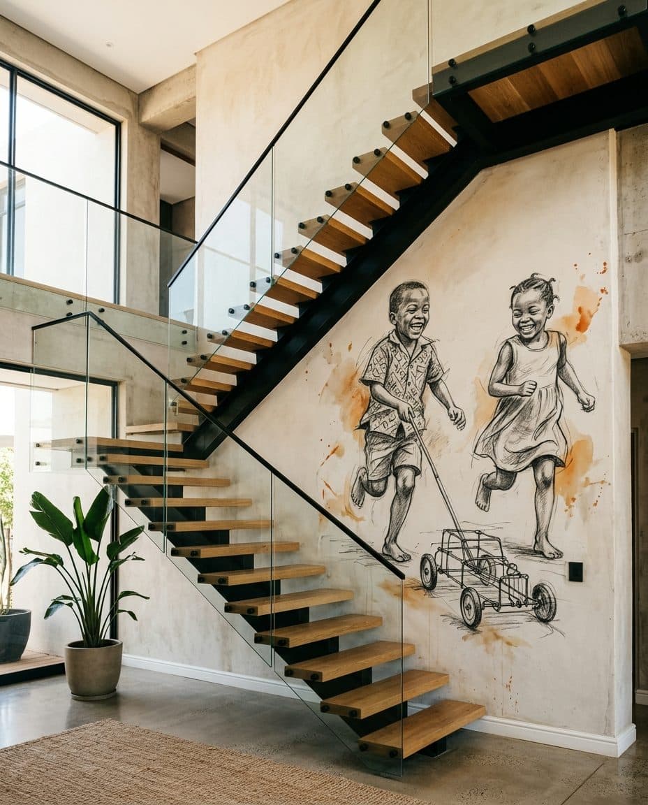 19 staircase wirecar - Wallpaper