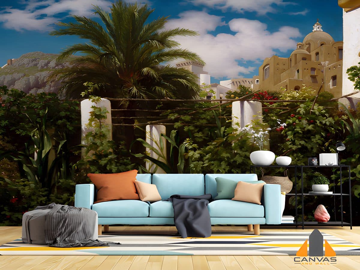 Garden of an Inn Capri Paint Art