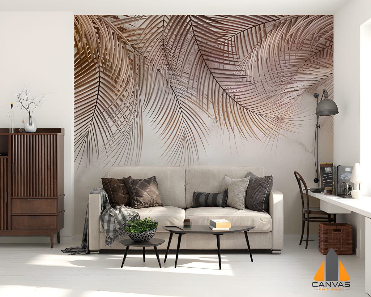 Mural Palm Leaf