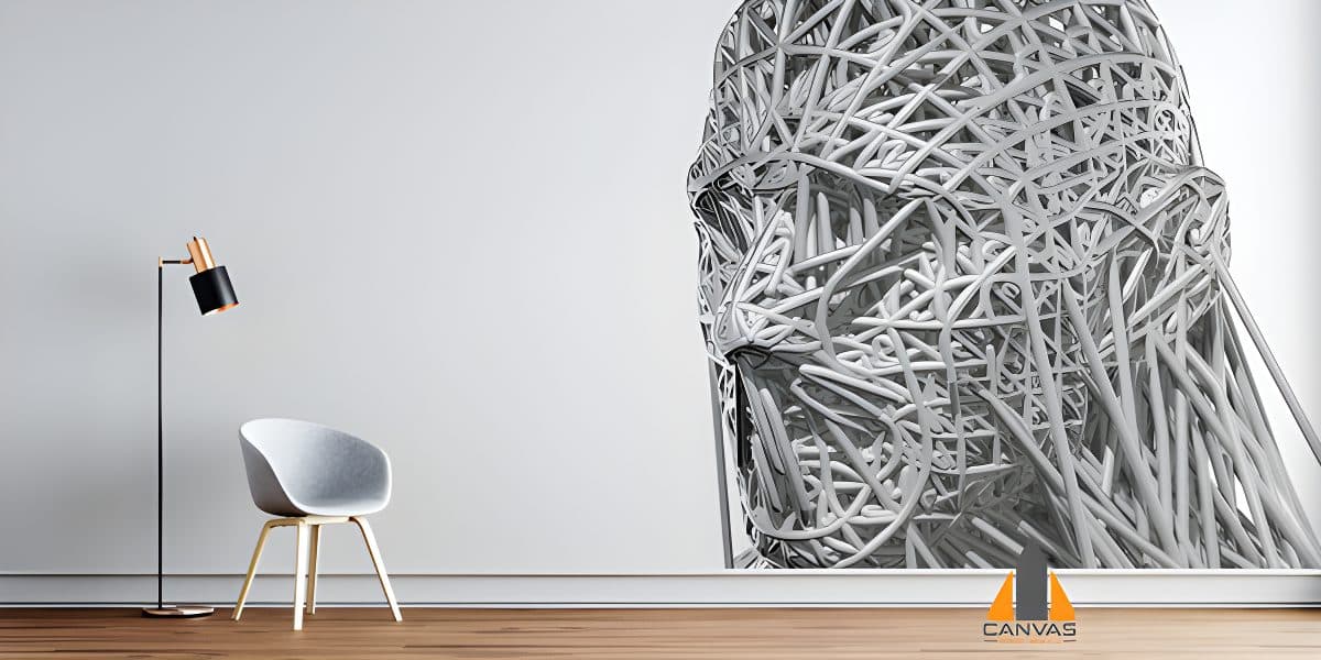 3d Cyborg Face Wallpaper