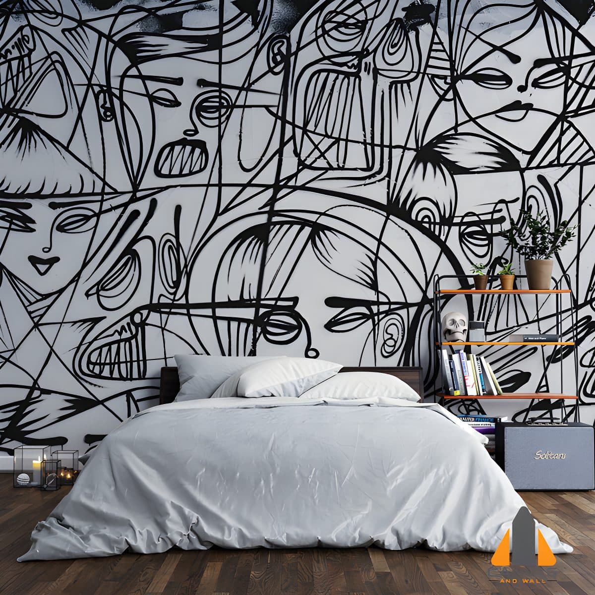 abstract face art
