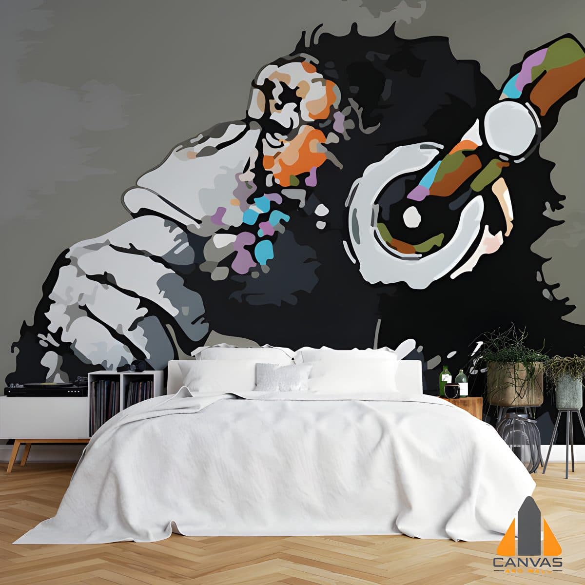 Abstract Monkey Wall Art