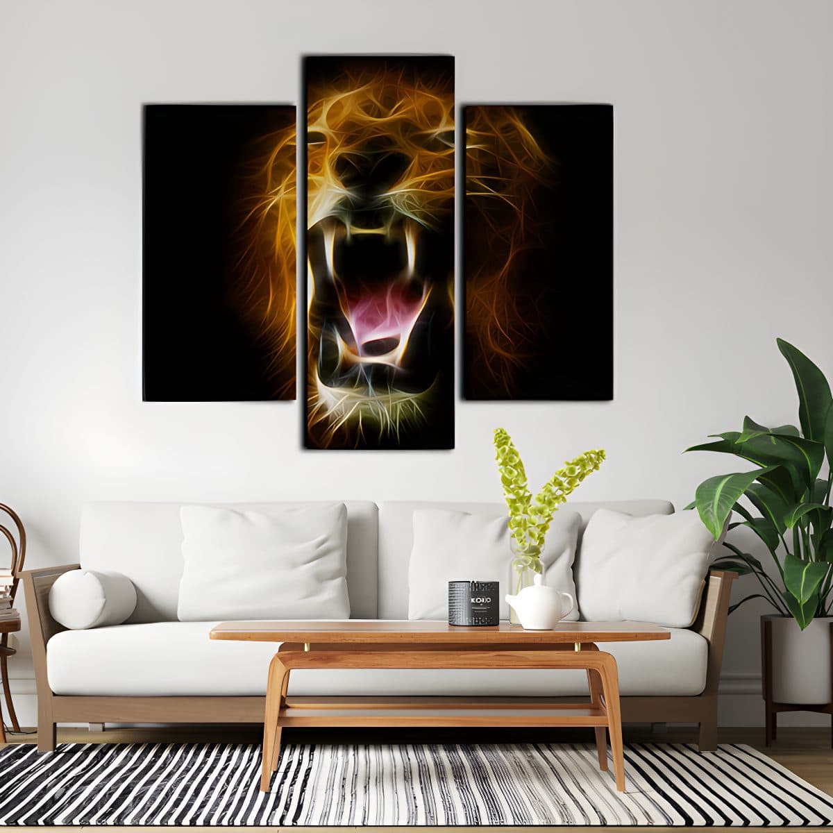 Lion Split Canvas