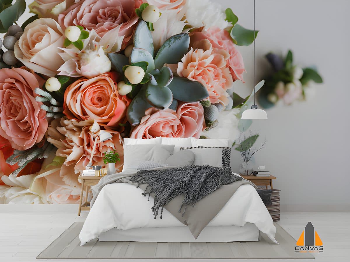 Decoration made of roses