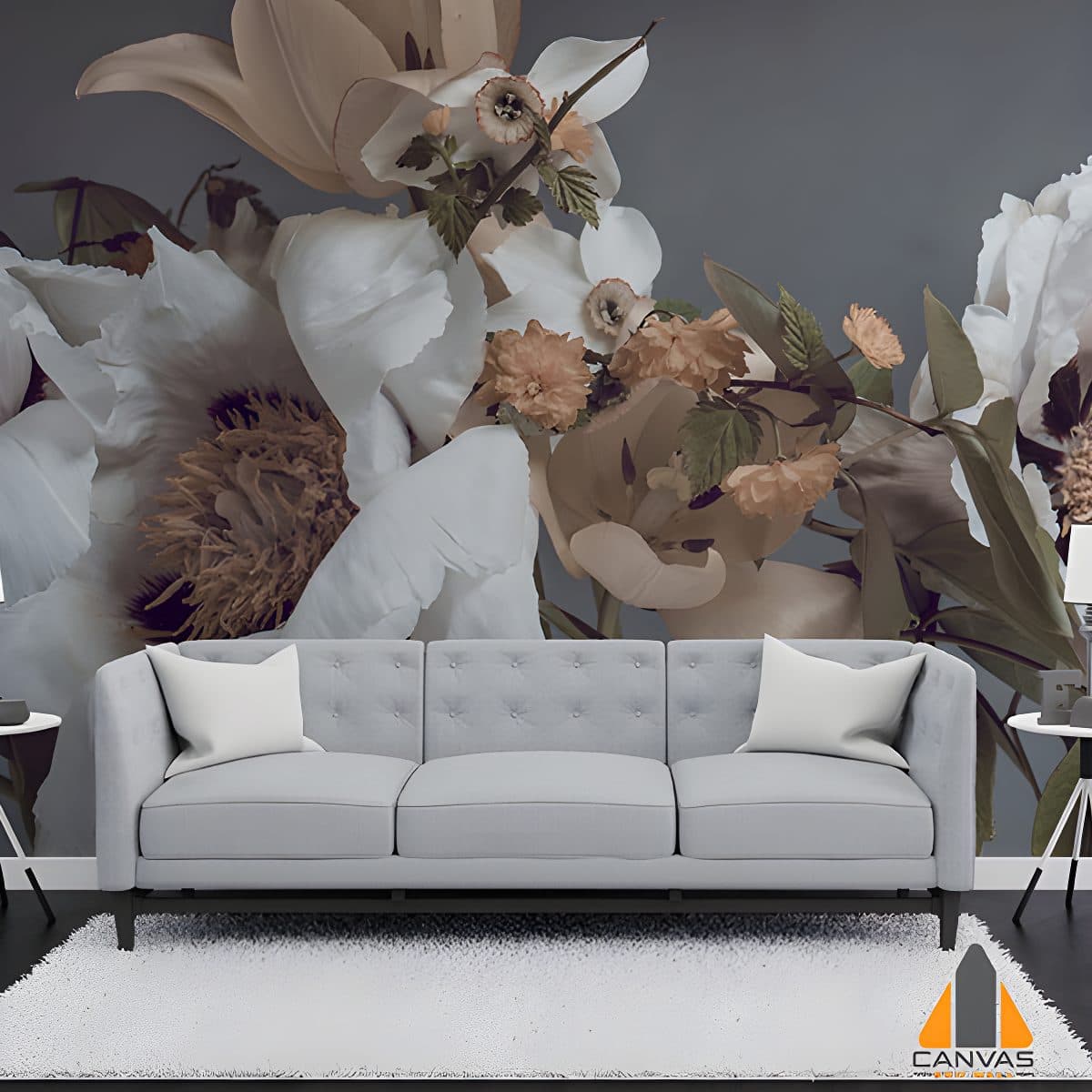 Minimalist Floral White Peony