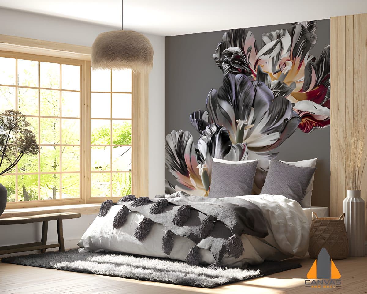 Varietal Tulips with Striped Petals Wallpaper