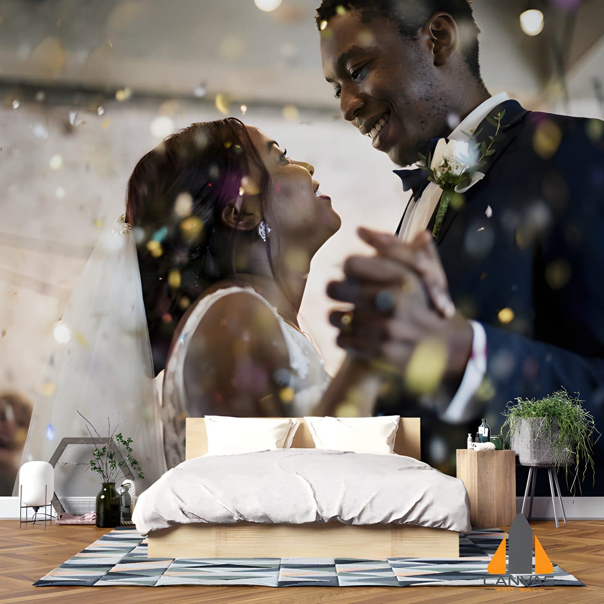 Newlywed couple