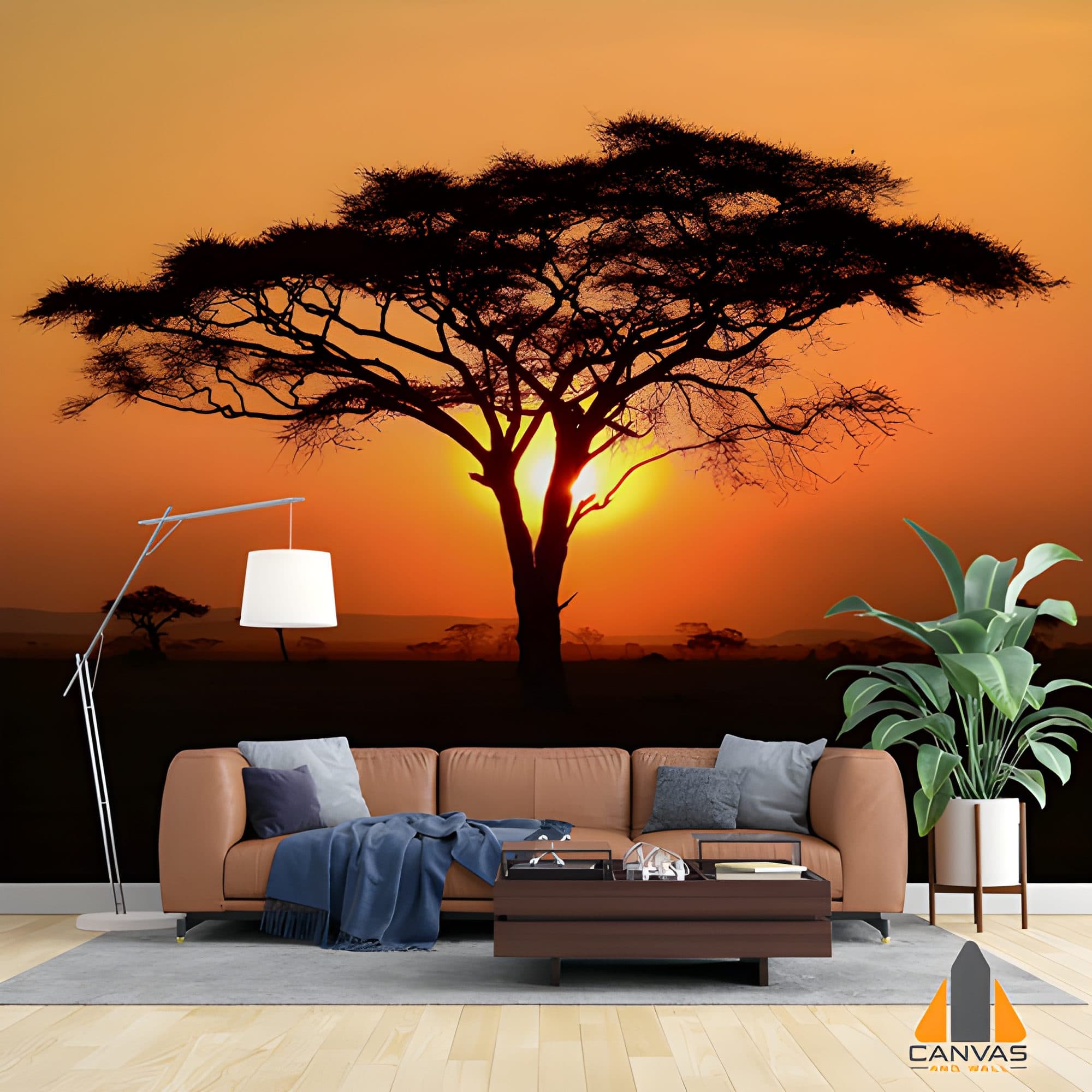 African Sunset Wallpaper