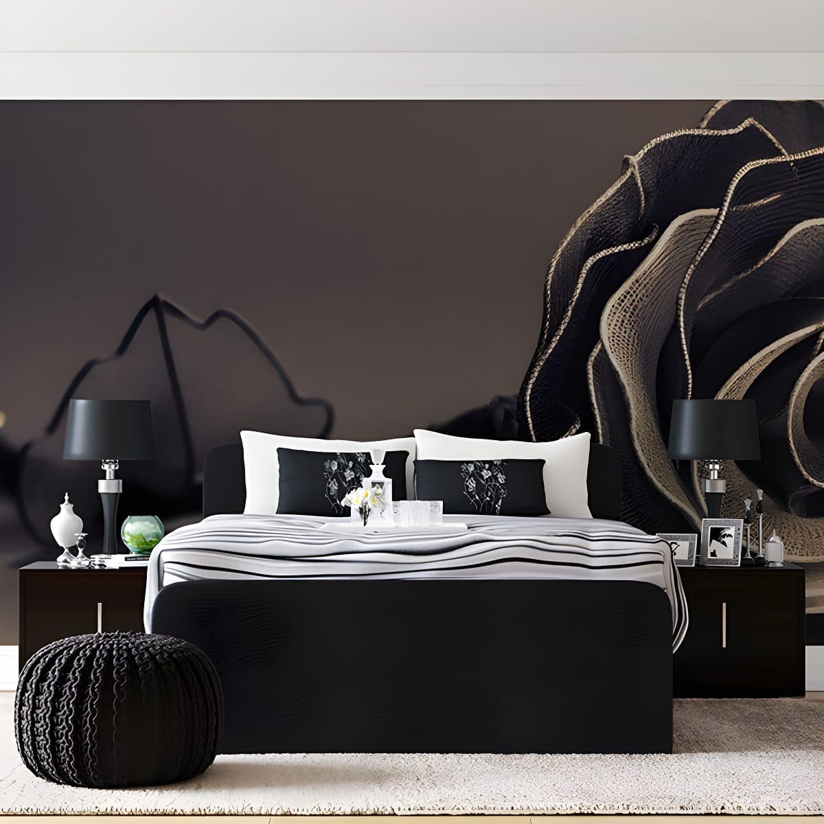 Flower Lace Mural Wallpaper