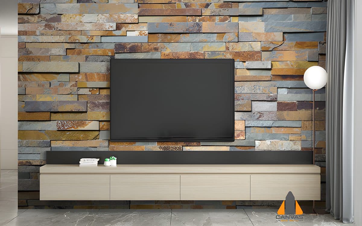 Rustic Stone Cladding Wallpaper