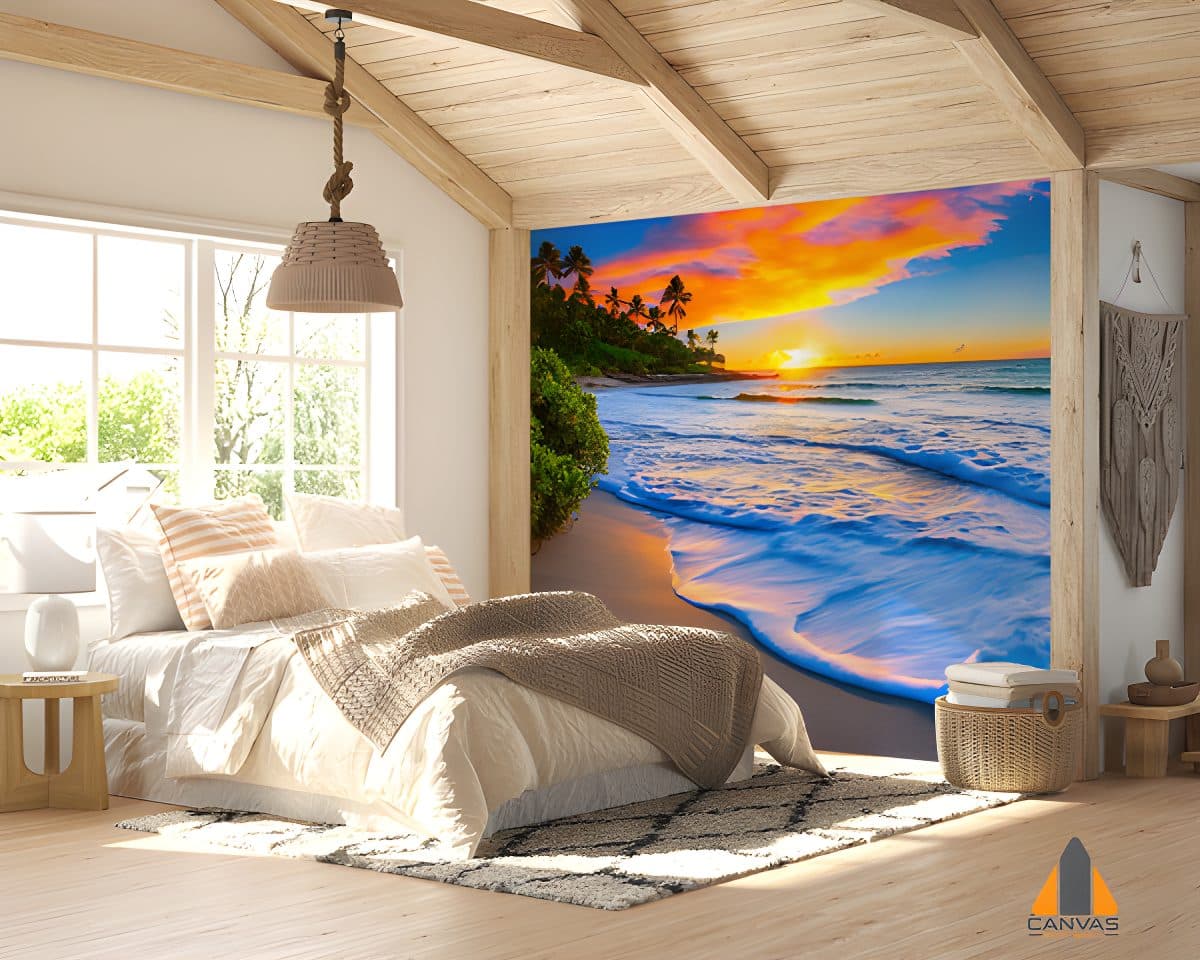beach-with-sunset-palm-trees