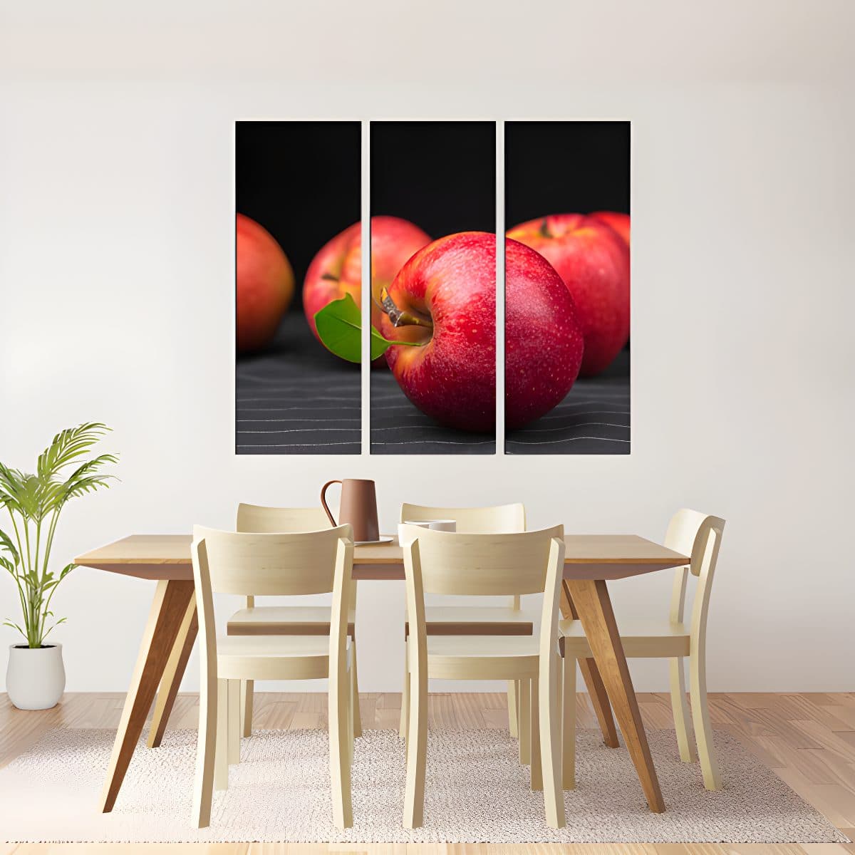 Red apples canvas