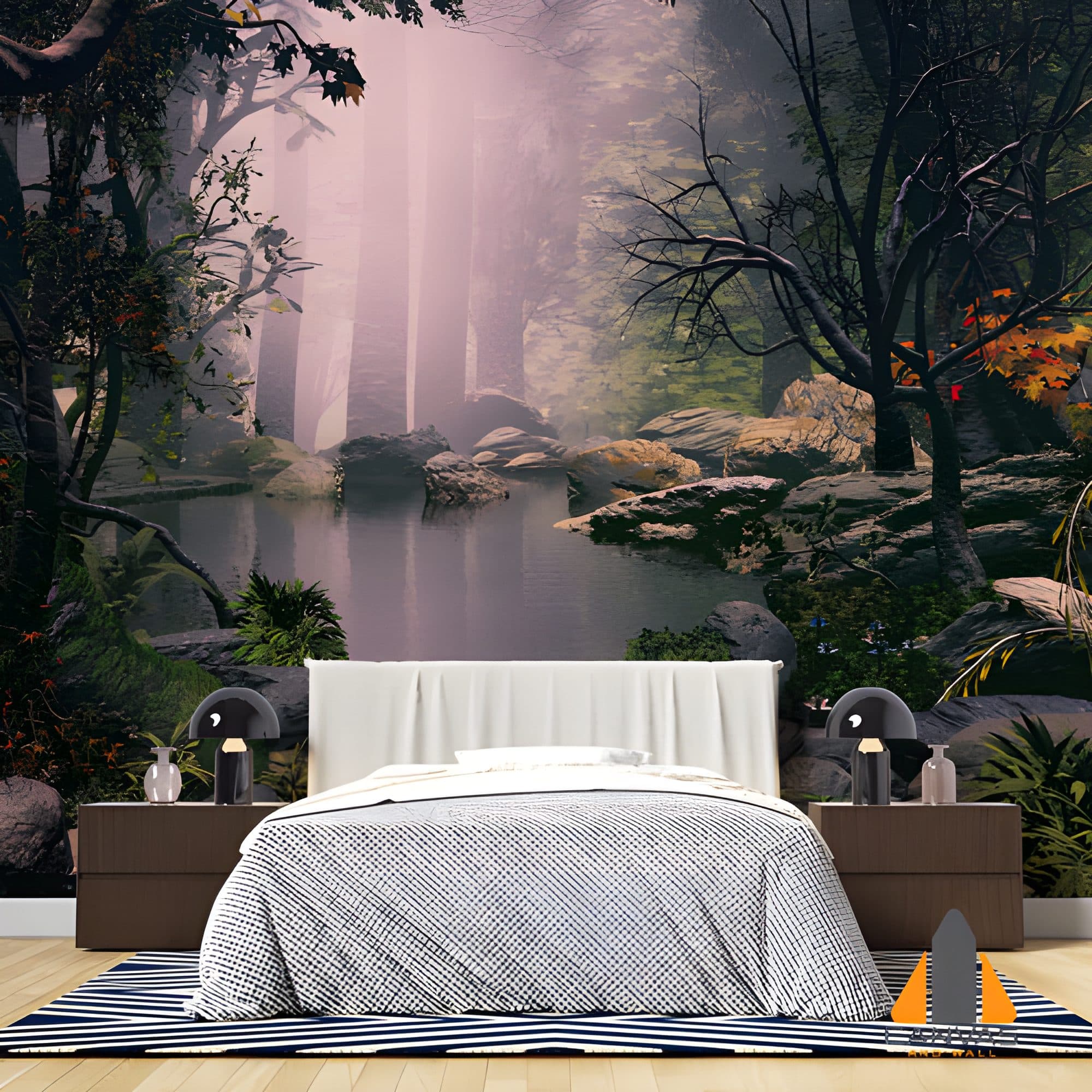 Forest River Landscape Wallpaper