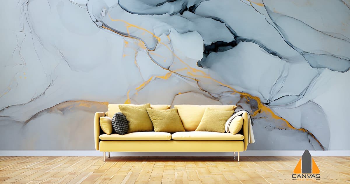Blue Marble finish Wallpaper