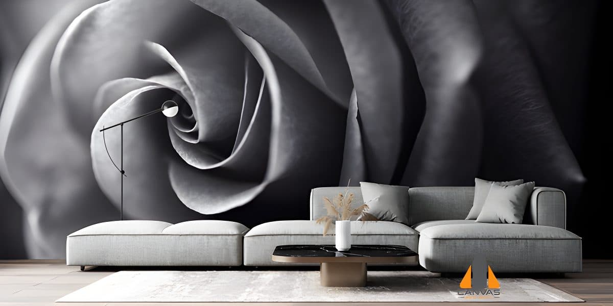 Black & White Rose Wallpaper